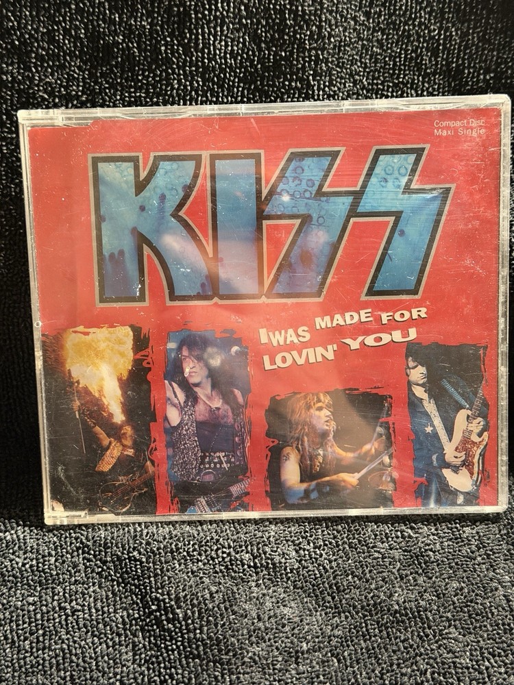 KISS “I Was Made For Lovin' You” CD Maxi Europe includes LIVE TRACKS+Pic Insert