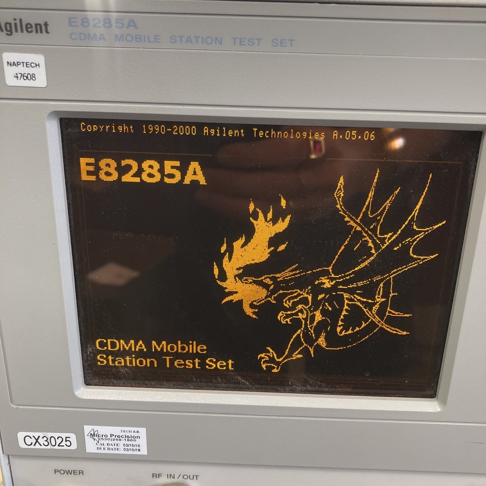 Agilent E8285A CDMA Mobile Station Test Set Not Working Error 0040