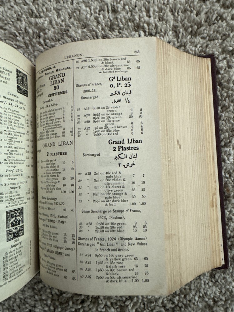 Scott Standard Postage STAMP CATALOG The 1927 Edition -- WHOLE WORLD