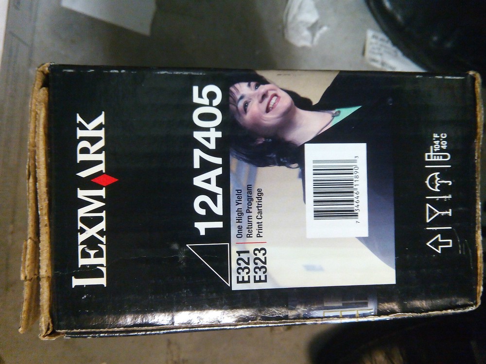 ORIGINAL BLACK TONER FOR LEXMARK E321 E323 E220 12A7405