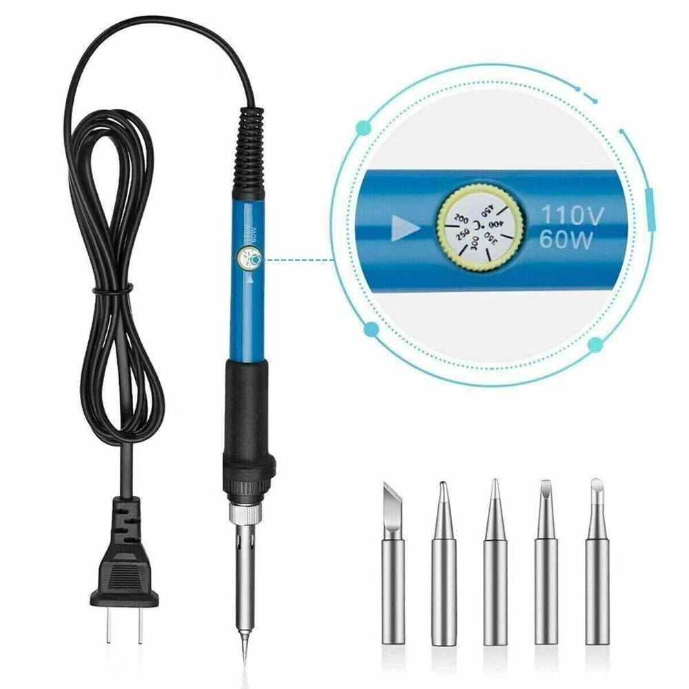 9'' Soldering Iron Electric Gun Adjustable Temperature Welding Solder Wire Kit