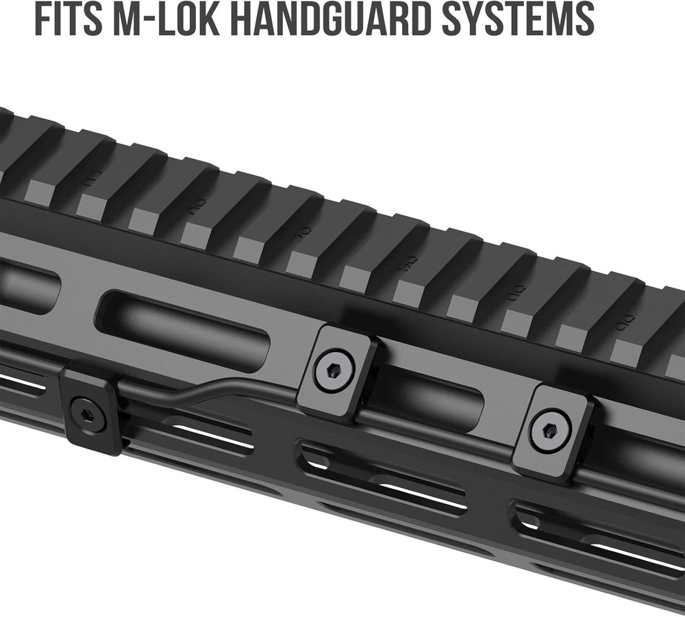 Pressure Switch Cable Guides for M-LOK System 8 Pack Black