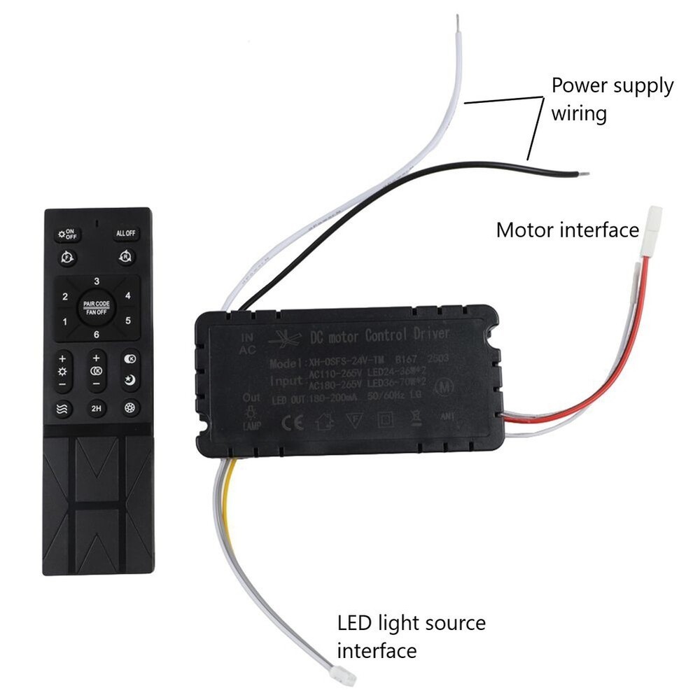 Ceiling Fan Light Remote With Wireless Variable Speed Control And Battery