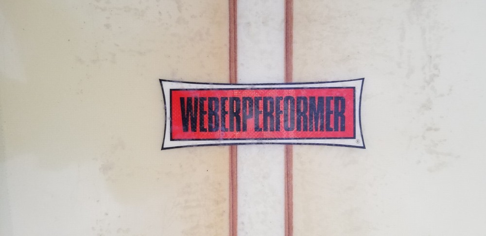Late 50's Weber Performer 9'6" watertight needs fin replacement.