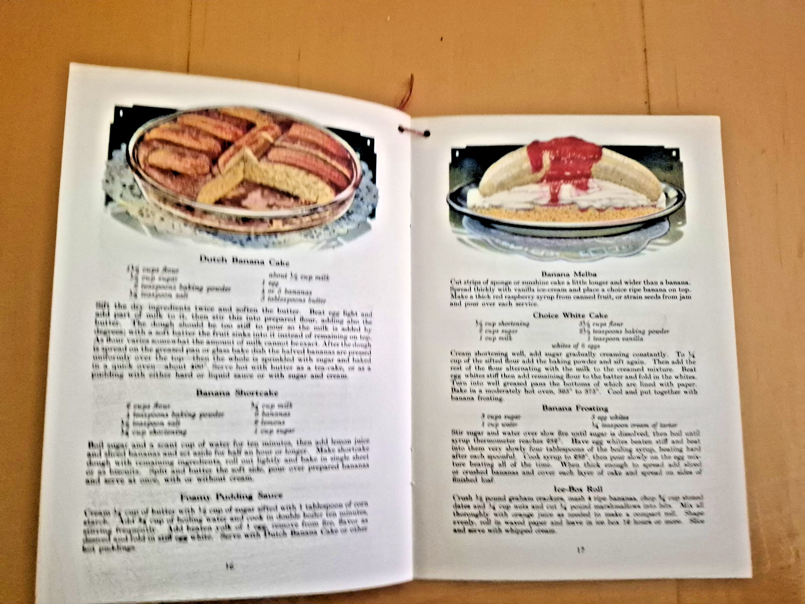 Vintage 1929 YES! HOME MADE BANANA RECIPES Bauerlein Advertising Recipe Booklet
