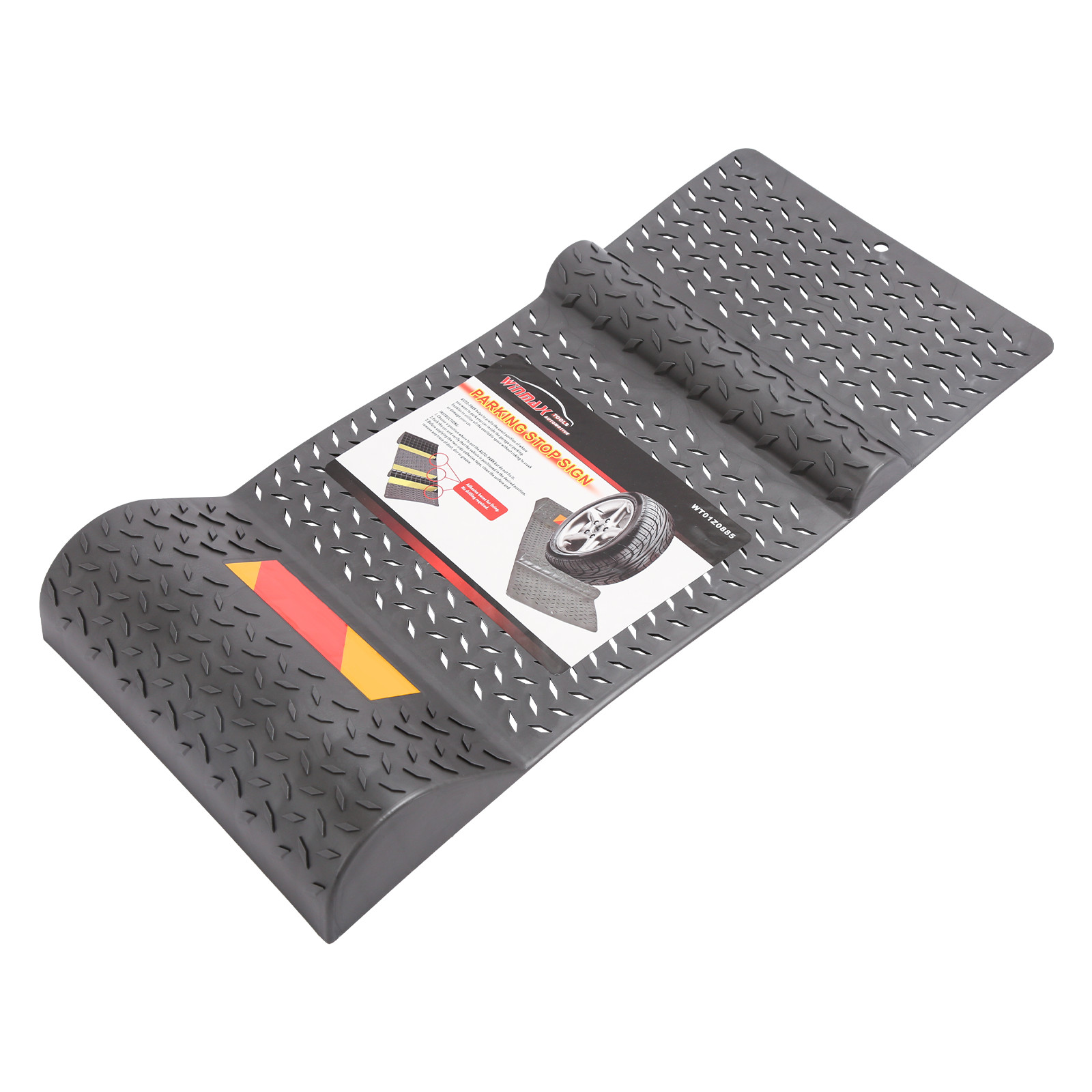 4pc Mat Car Garage Drip Tray Parking Tire Wheel Stop Park Right Safety Anti-skid