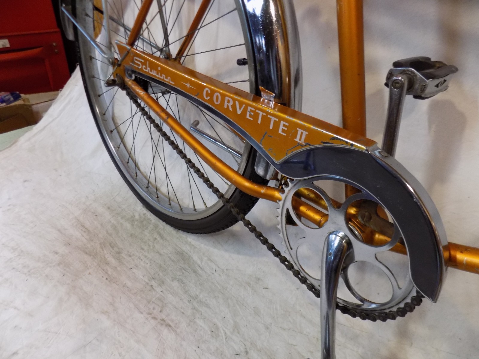 1965 SCHWINN CORVETTE II MENS 3-SPEED COPPERTONE CRUISER BIKE JAGUAR PANTHER S7!