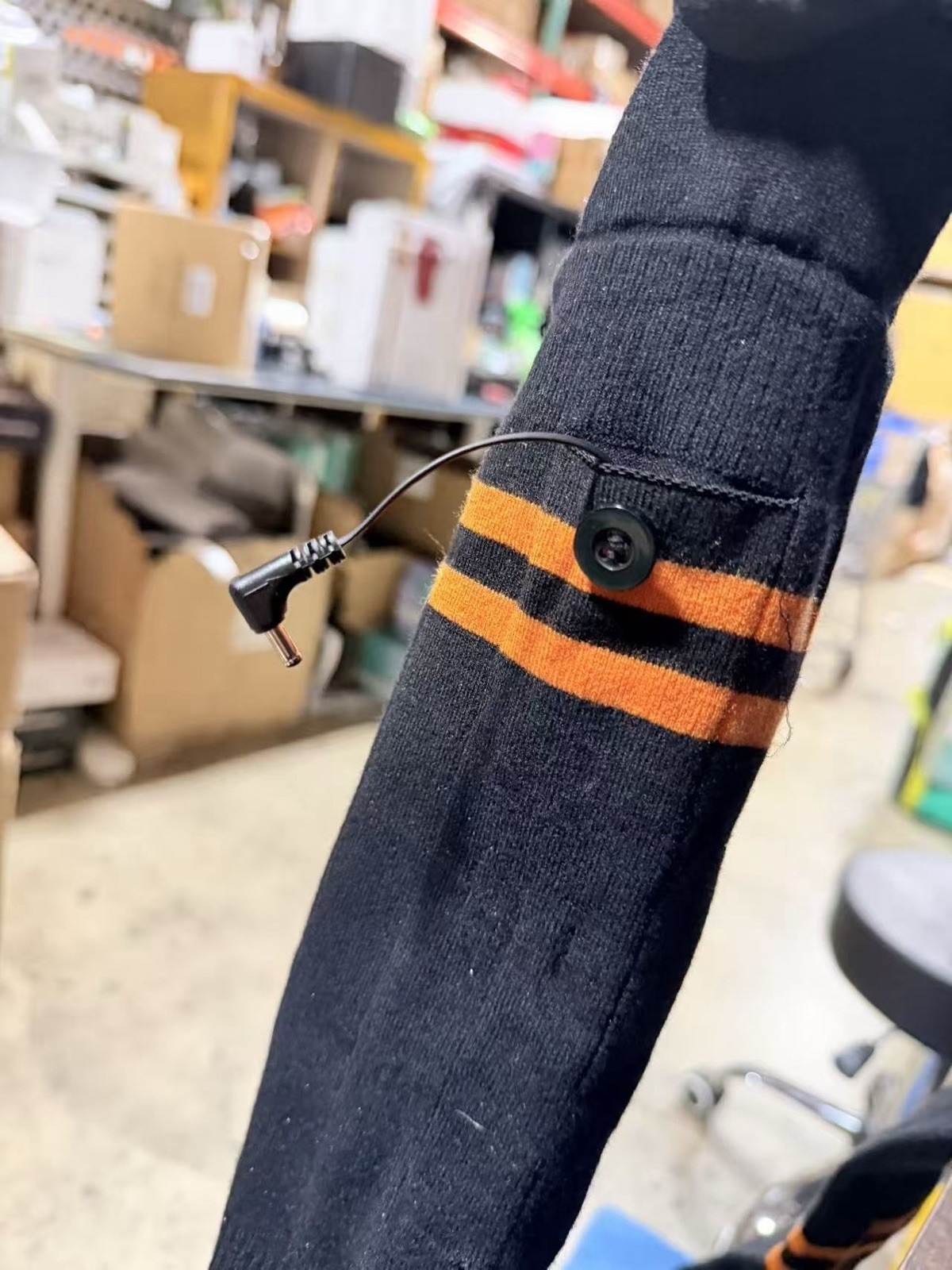 (One Size)Electric Heated Socks 5000mAh Rechargeable 4 Heat Settings for Outdoor