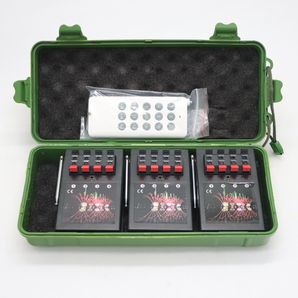 1PCS Profession 12 Cue Wireless Fireworks Firing System Remote Control Free Ship