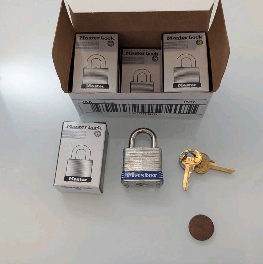 Master Lock 7KA Padlock Set (*6 Locks) NEW/OPEN BOX