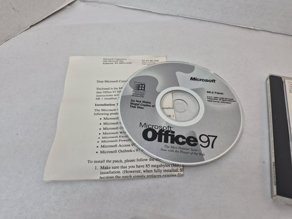 Lot of 3 Microsoft Software CDs Office 97 Visual Basic