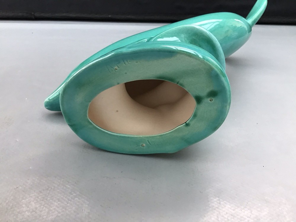 ANGLIA POTTERY TURQUOISE DOLPHIN AP165