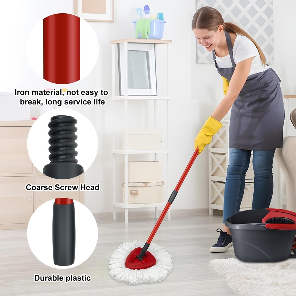 Mop Replace Heads Mop Handle and Mop Base Replacement for O Cedar EasyWring 1...