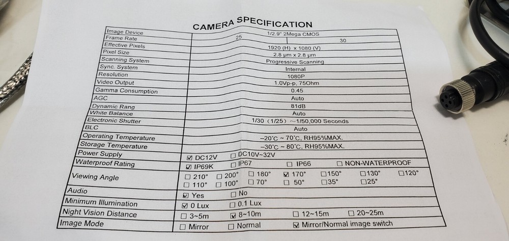 KOHLTECH Cameras CAM-1080SWS