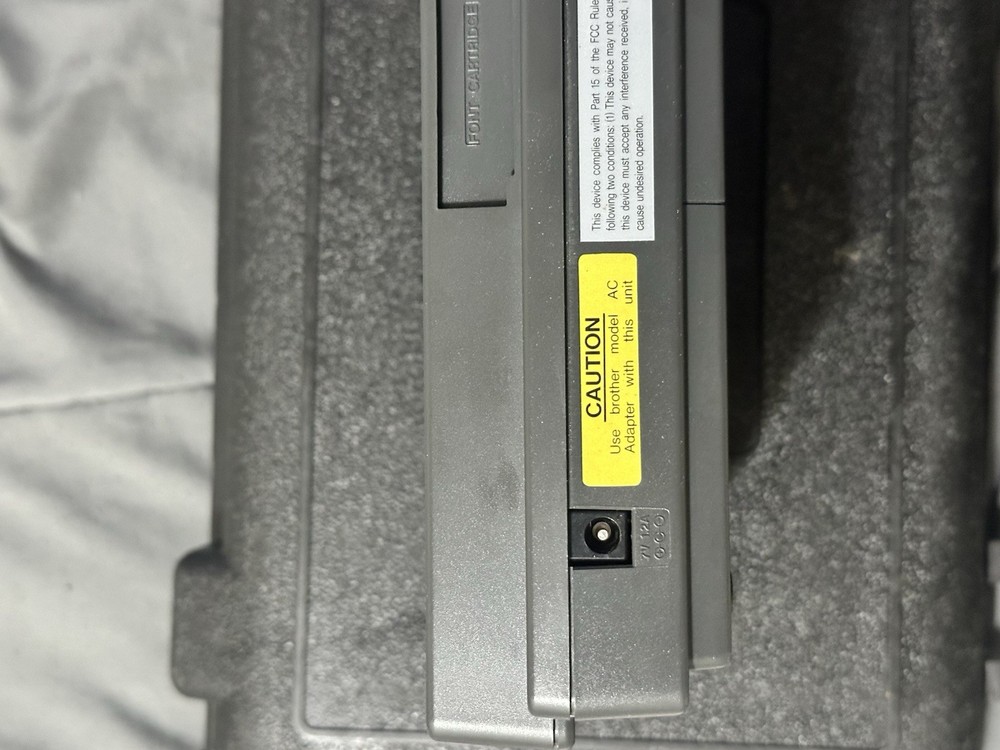 Brother P-Touch PT-20 Label Maker Thermal Label Printer with case - UNTESTED