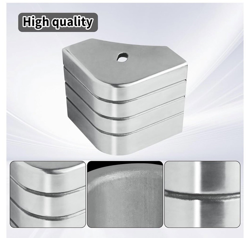 Deck Corner Pontoon Corner Cap for 90° Rounded Corner Fit Pontoon Protection