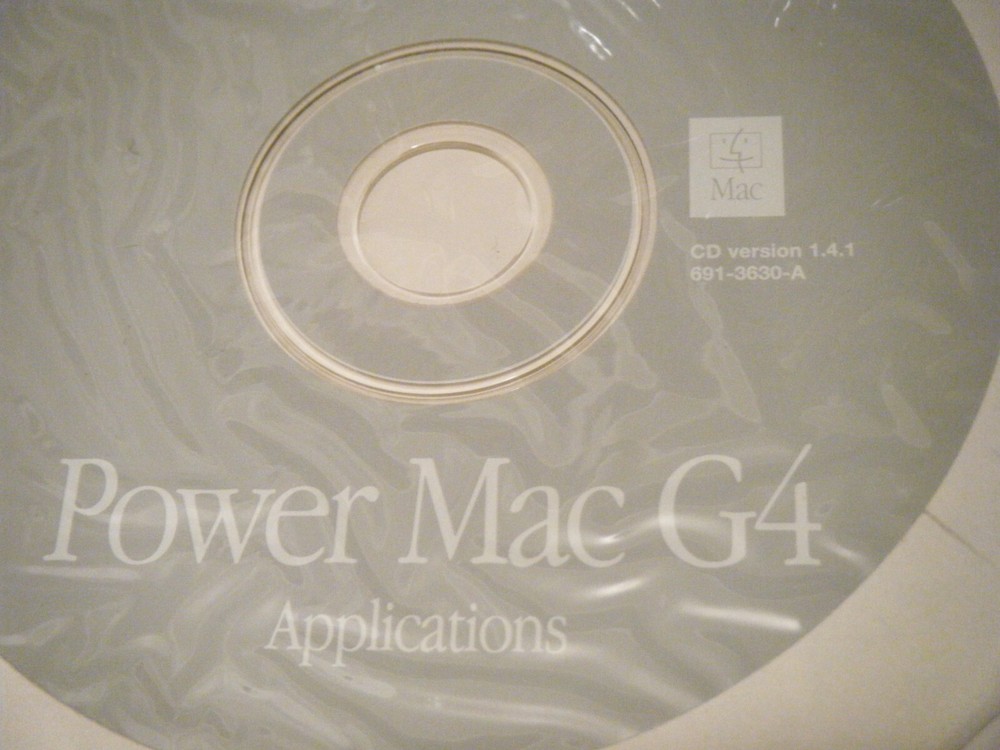 Apple PowerMac G4 Applications Disk. CD version 1.4.1 691-3630-A. New