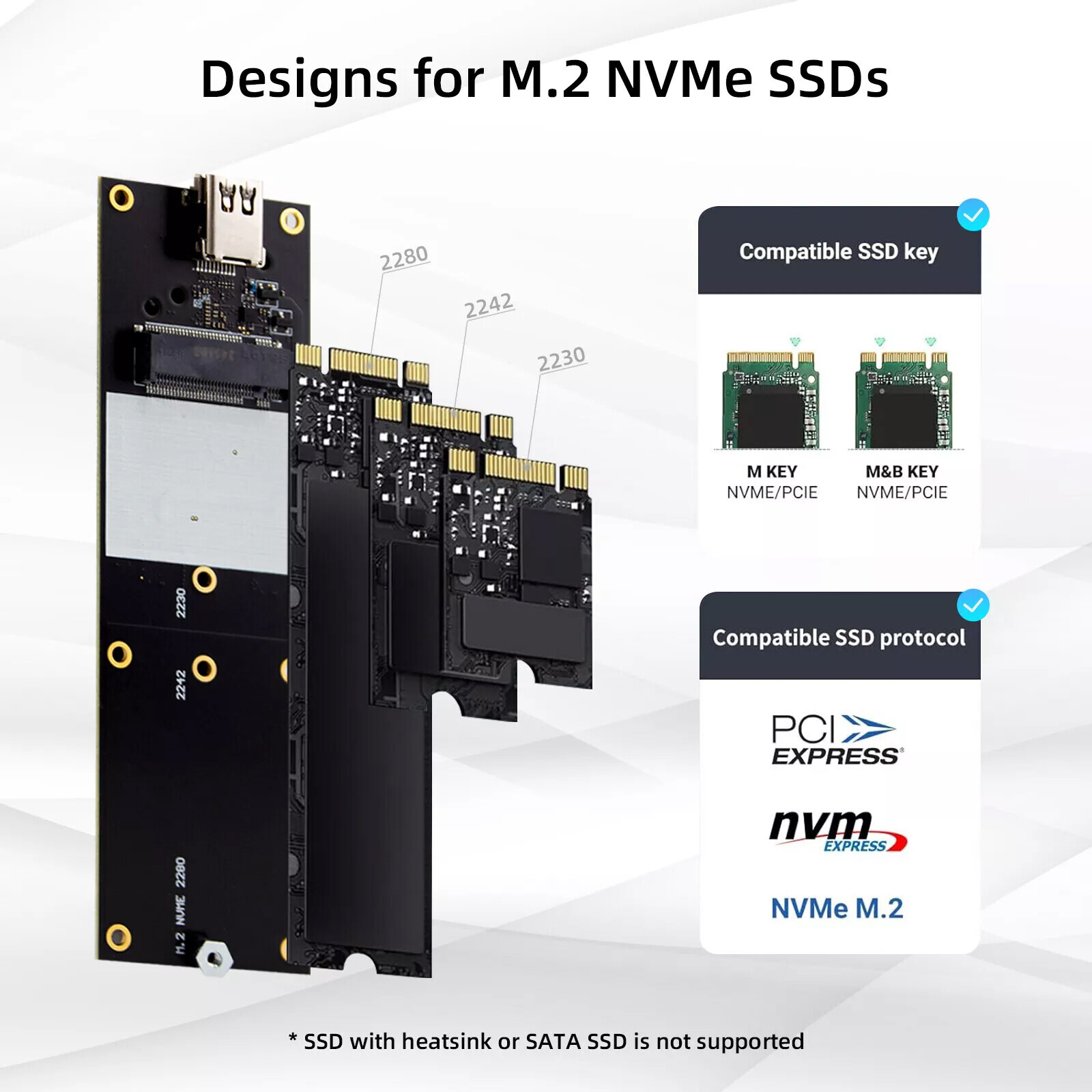 External Bootable MacOS drive M.2 NVMe SSD Enclosure For iMacoyiI