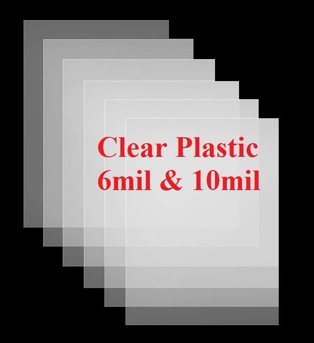 7.5"x10" Clear Plastic Stencil - Rose (RO388)*****