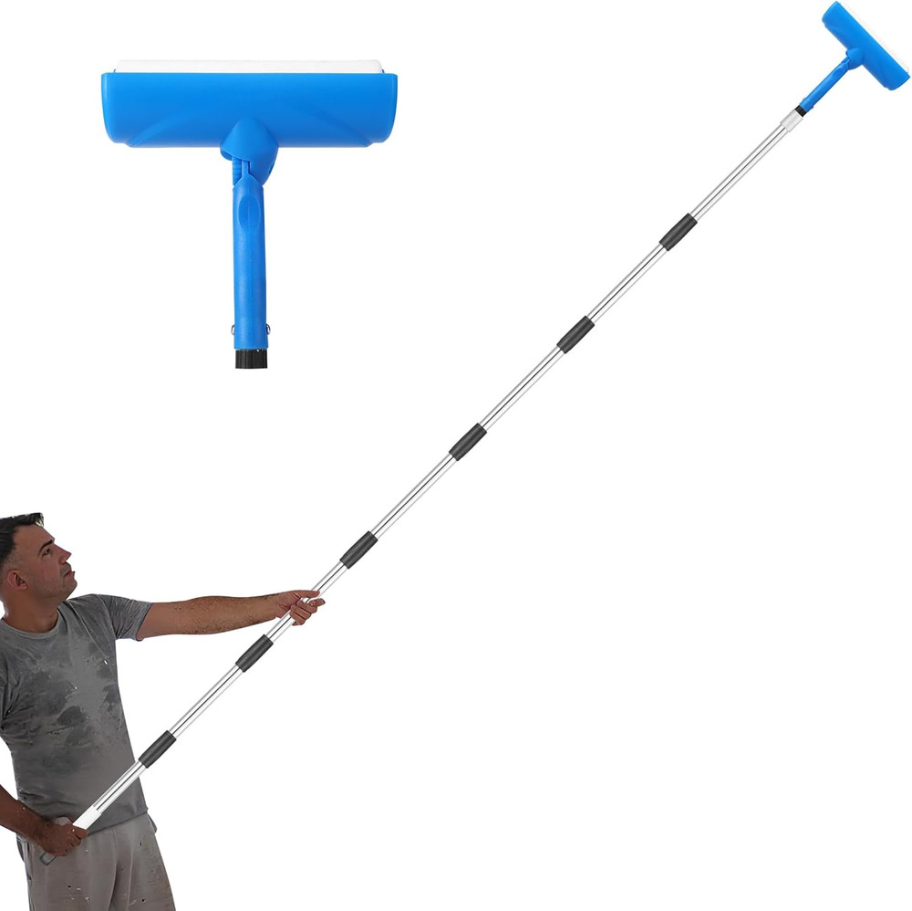 Ceiling Paint Roller No Drip Kit,9Ft Extension Pole Included – 10 Inch Ceiling P