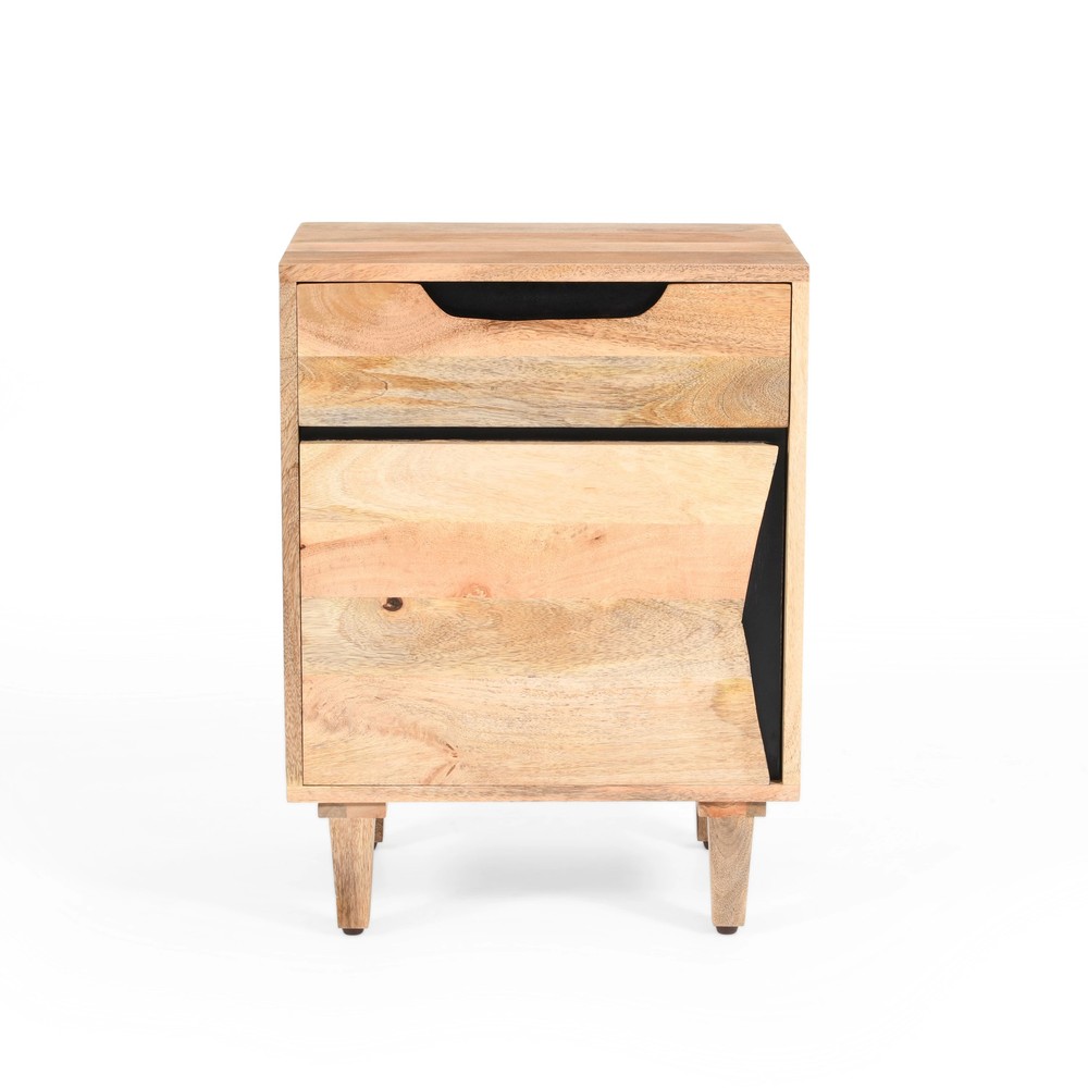 Christopher Knight Home - Avery Modern Natural Solid Wood Nightstand with...