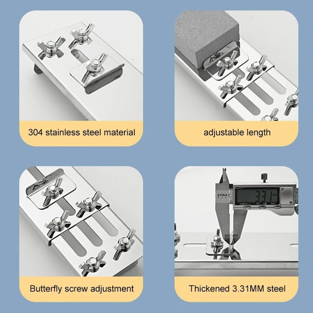 Stainless Steel Knife Sharpener Adjustable Sharp Stones Grinder