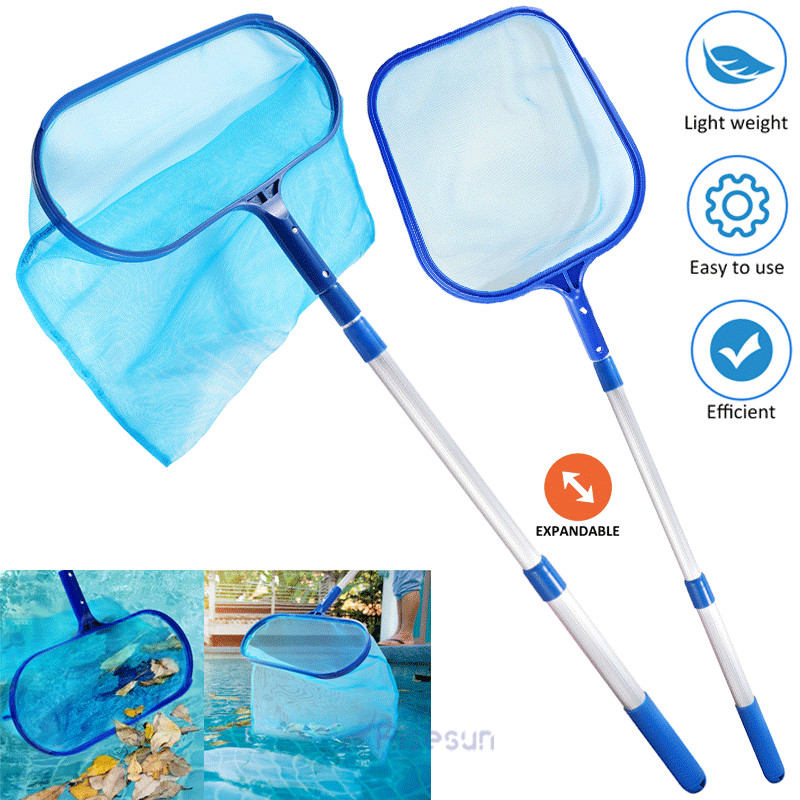 US Swimming Pool Skimmer Net, Fine Mesh Pool Leaf Rake Nets for Cleaning