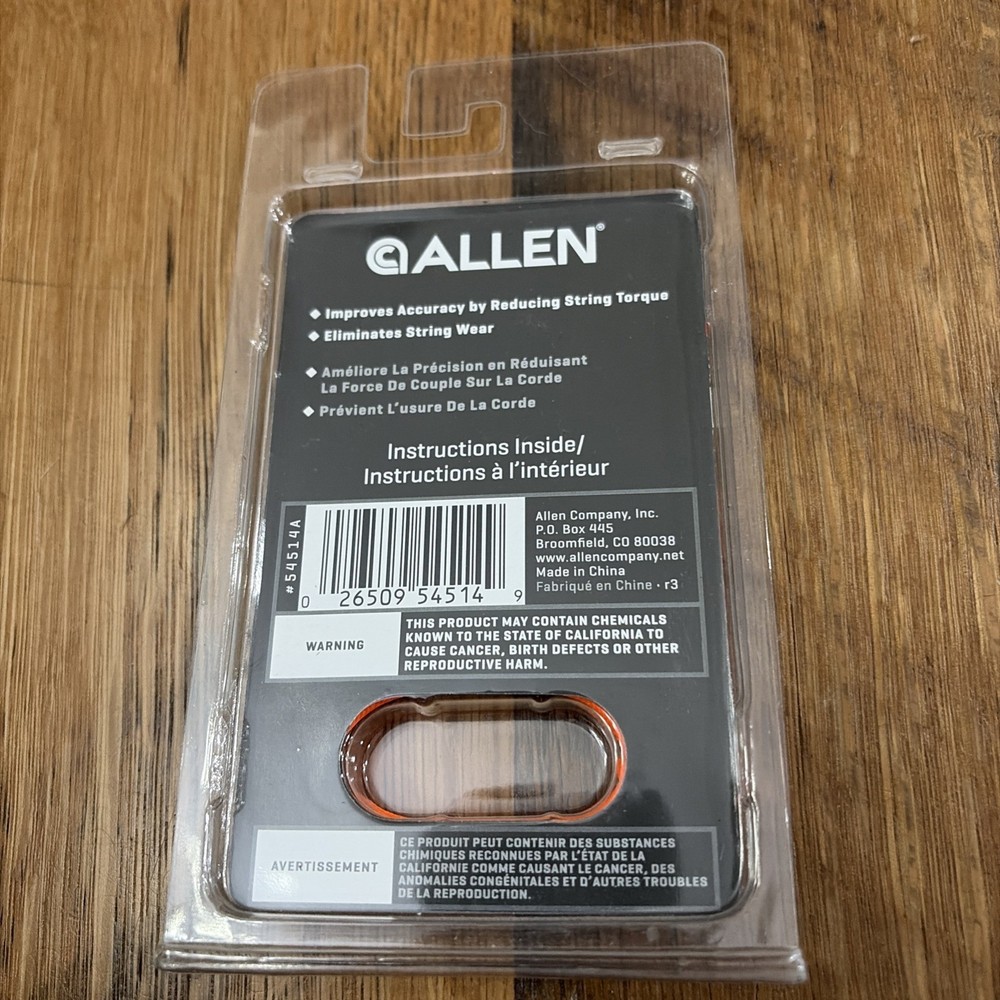 Allen Release Aid String Loop Orange NIB 3 Pack