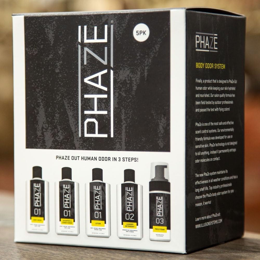 Scent Control PhaZe Body Odor System 5pk | #1 Deer Hunter Scent Control