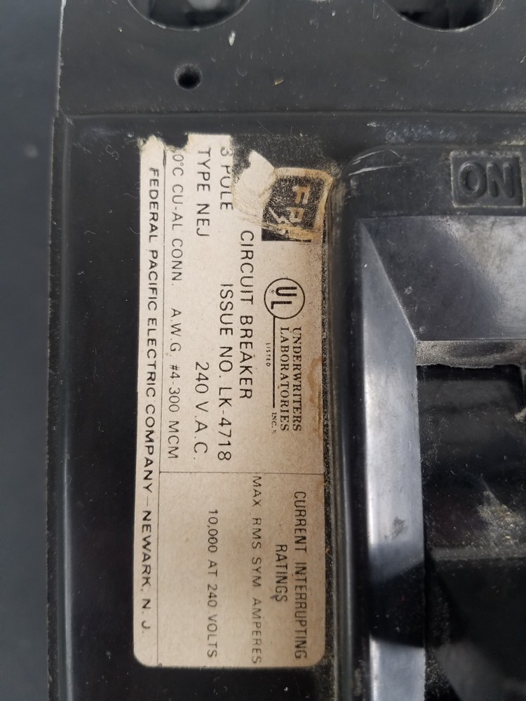 FPE Panel Interior Replacement 3 Phase 200a 42 Space