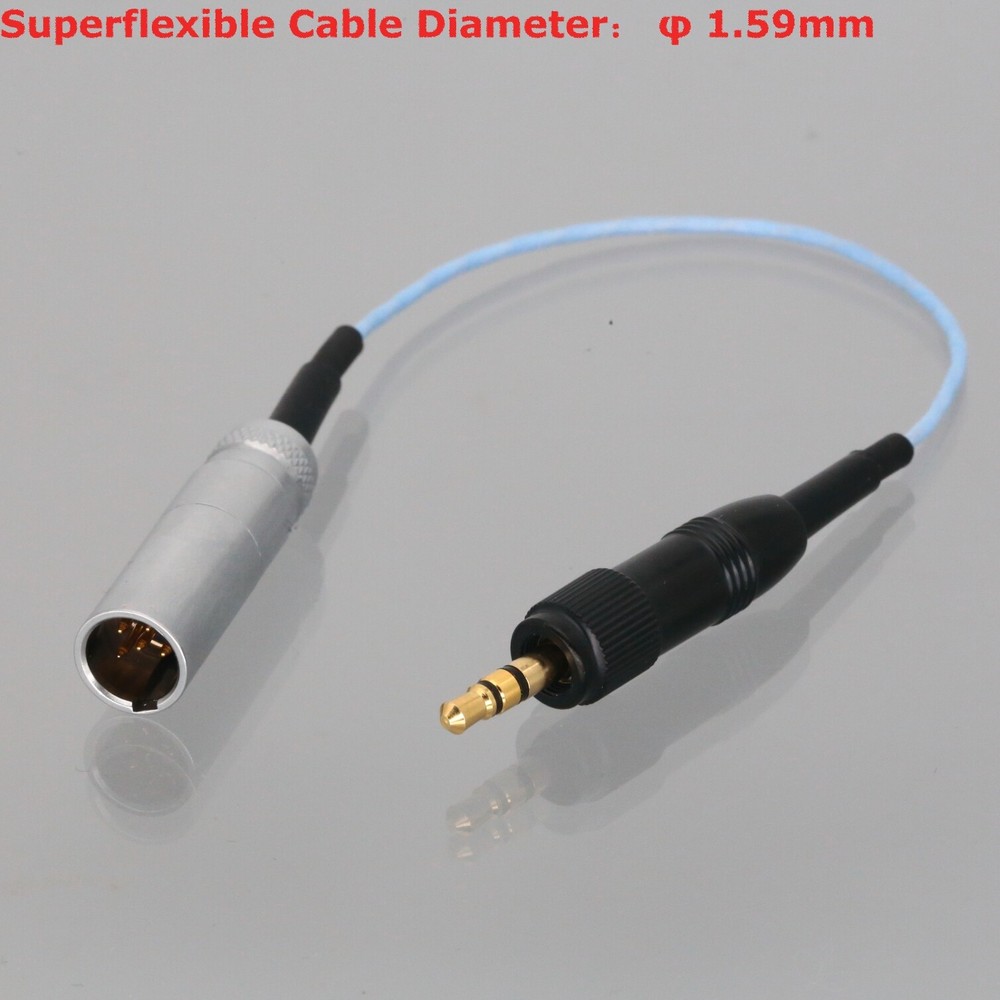 Mini-XLR TA5M 5P Male to Push-Pull 3.5mm Stereo Plug Cable Transmitter Bodypack