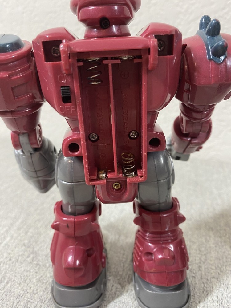 (2) HAP-P-KID Motorized Attack Robo Squad MARS 7" Electronic Walking Robot