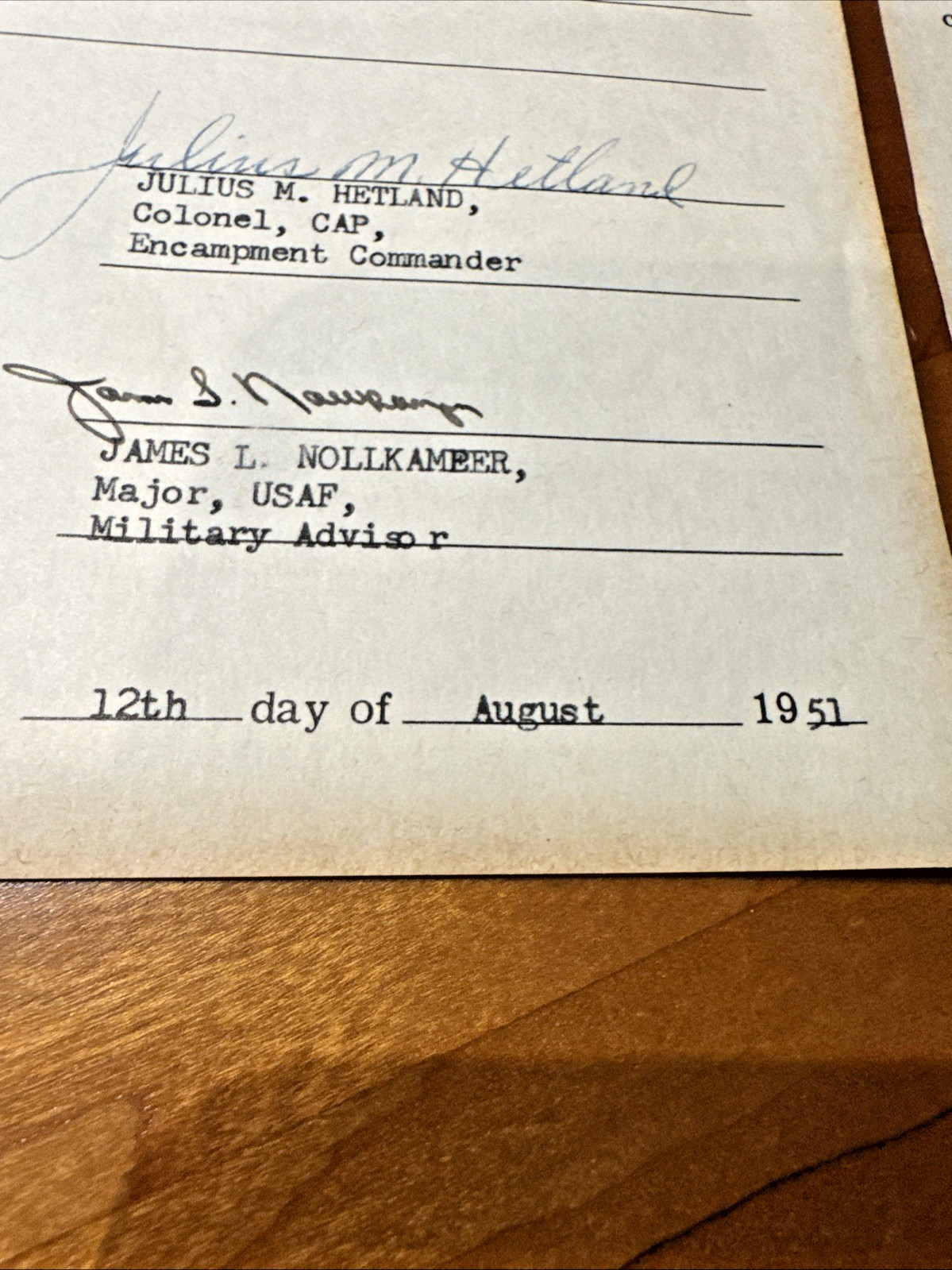 FREE SHIP! Vintage 1951 Civil Air Patrol Pilot Flight Training Certificates