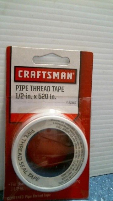Craftsman Pipe Thread Tape 1/2" X 520"  (916047)  FS