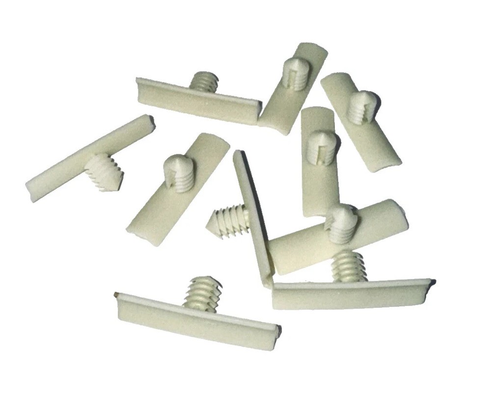 10-Pk Push In White Nylon Wiring Harness Strap Retainer Wire Clips fits FORD