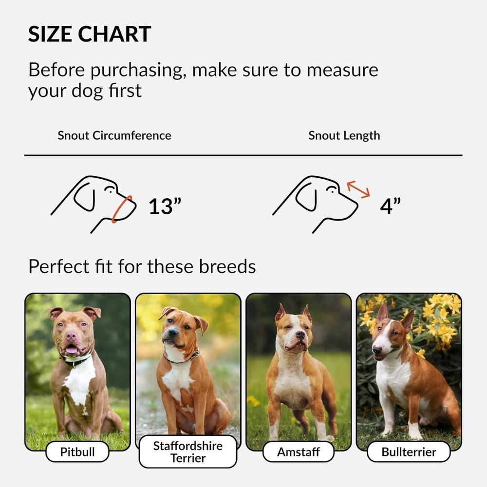 Adjustable Basket Muzzle for Staffordshire Terrier