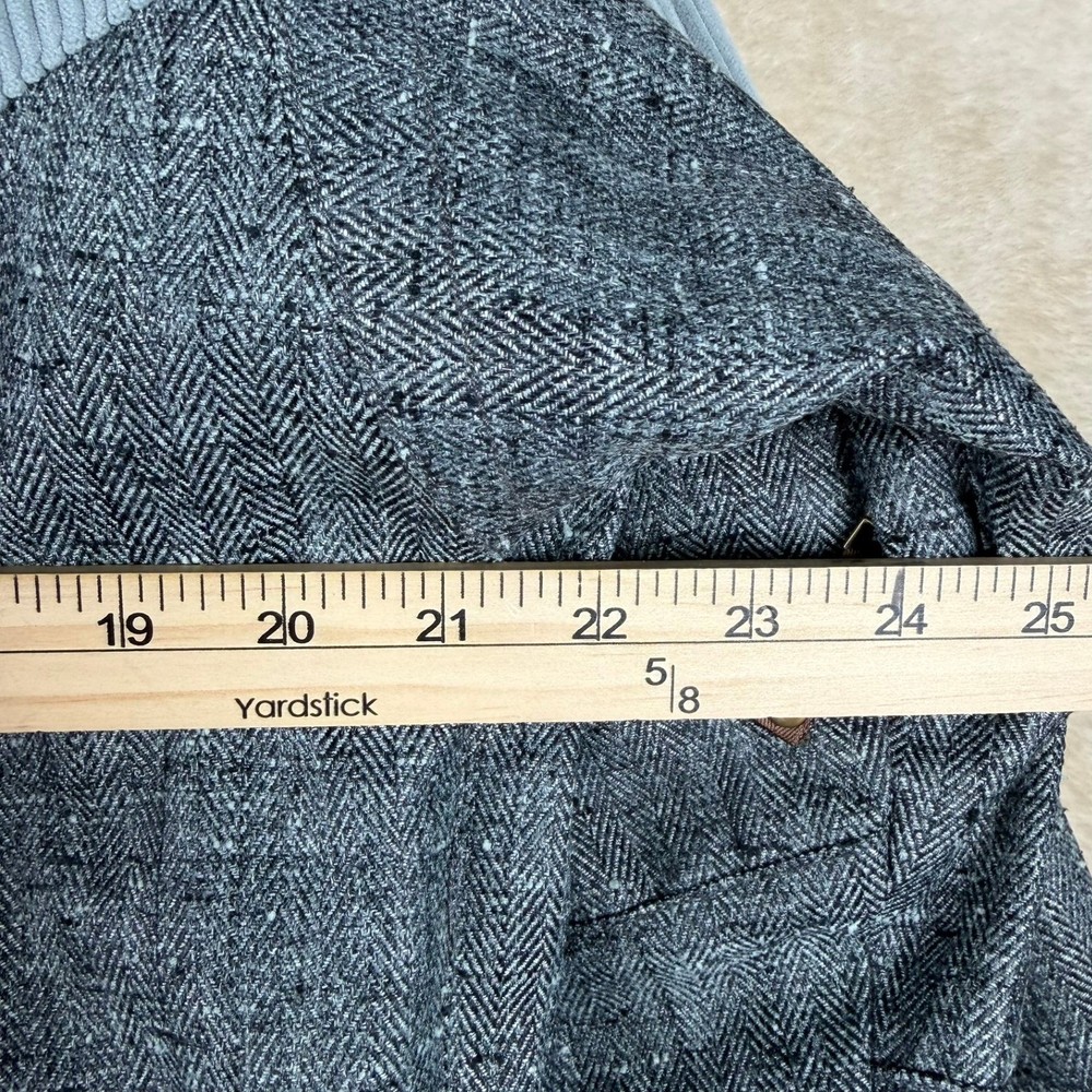 Obermeyer Ripper Ski Jacket Grey Herringbone Corduroy Patchwork 16J Gorpcore