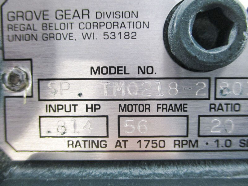 GROVE GEAR TMQ218-2 NSNP