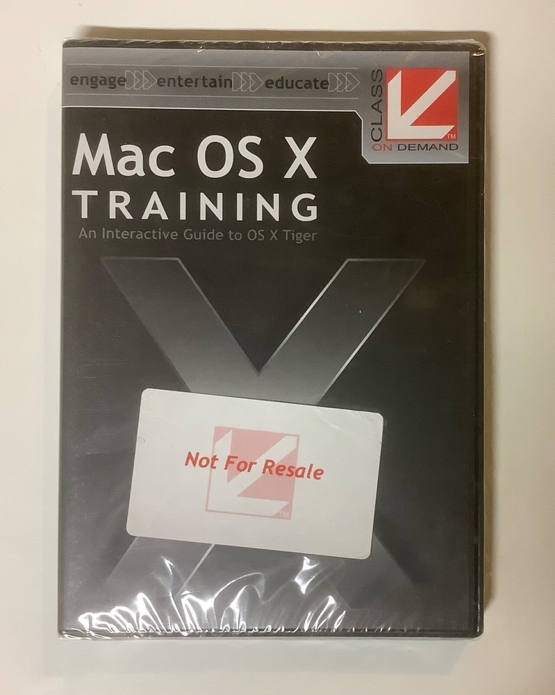 Mac OS X -Tiger Training An Interactive Guide-Not for Resale CD-ROM, 2006-SEALED