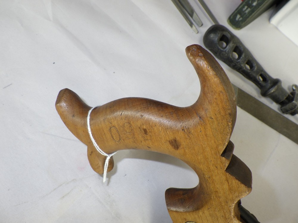 Nurse & Co. 9" back Saw, 14 ppi Cross Cut, Split Nuts, Sharpened, Inv 458