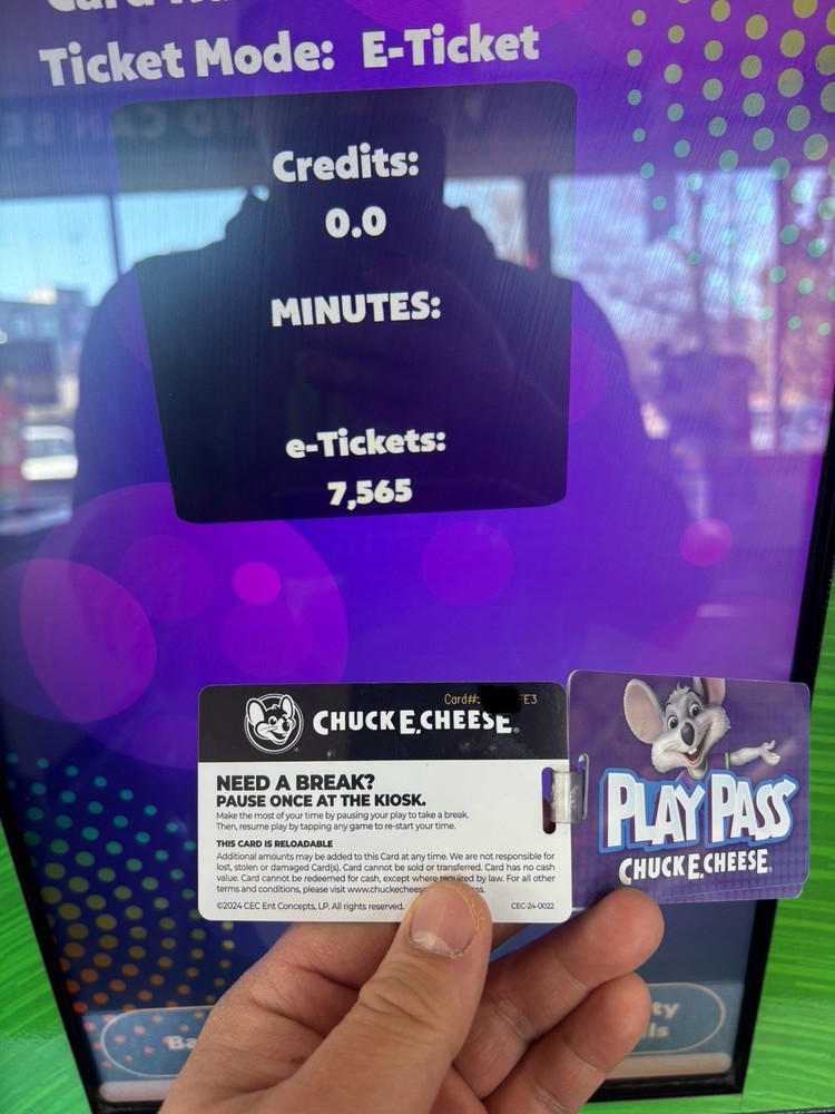Chuck E Cheese Tickets - 7,500!!