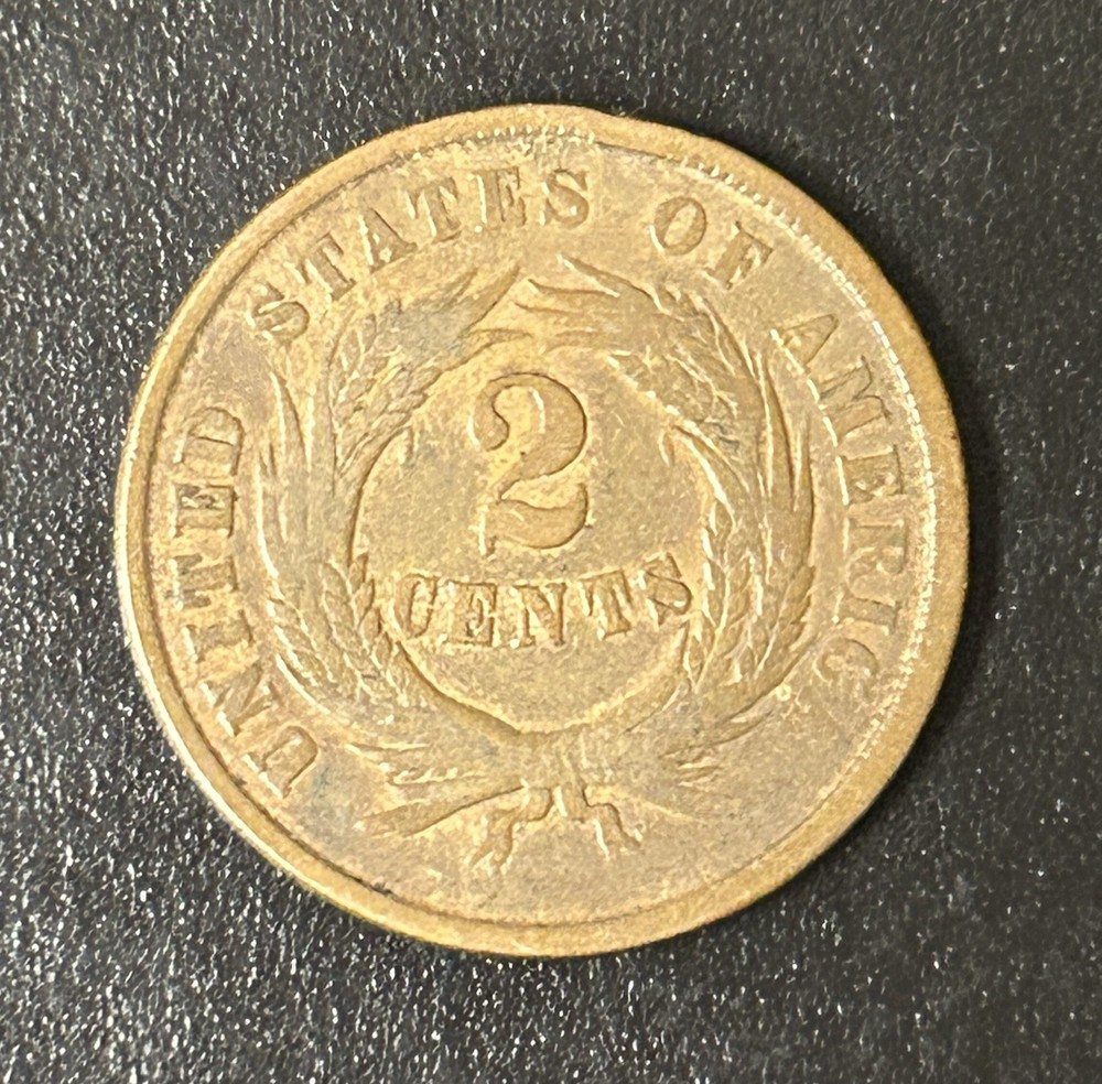 1864 Two Cent Piece Large Motto 2186402