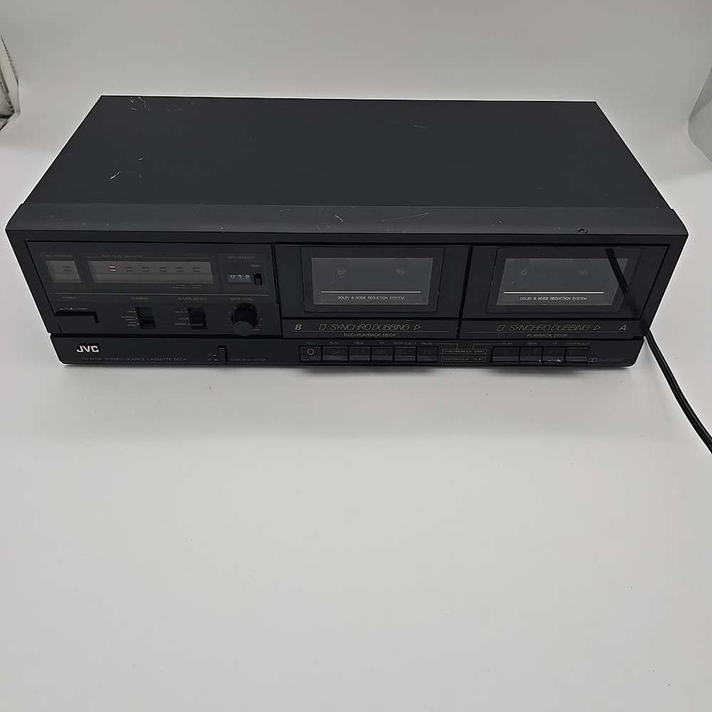 JVC TD-W106 Double Cassette Tape Deck Player & Recorder - Please Read