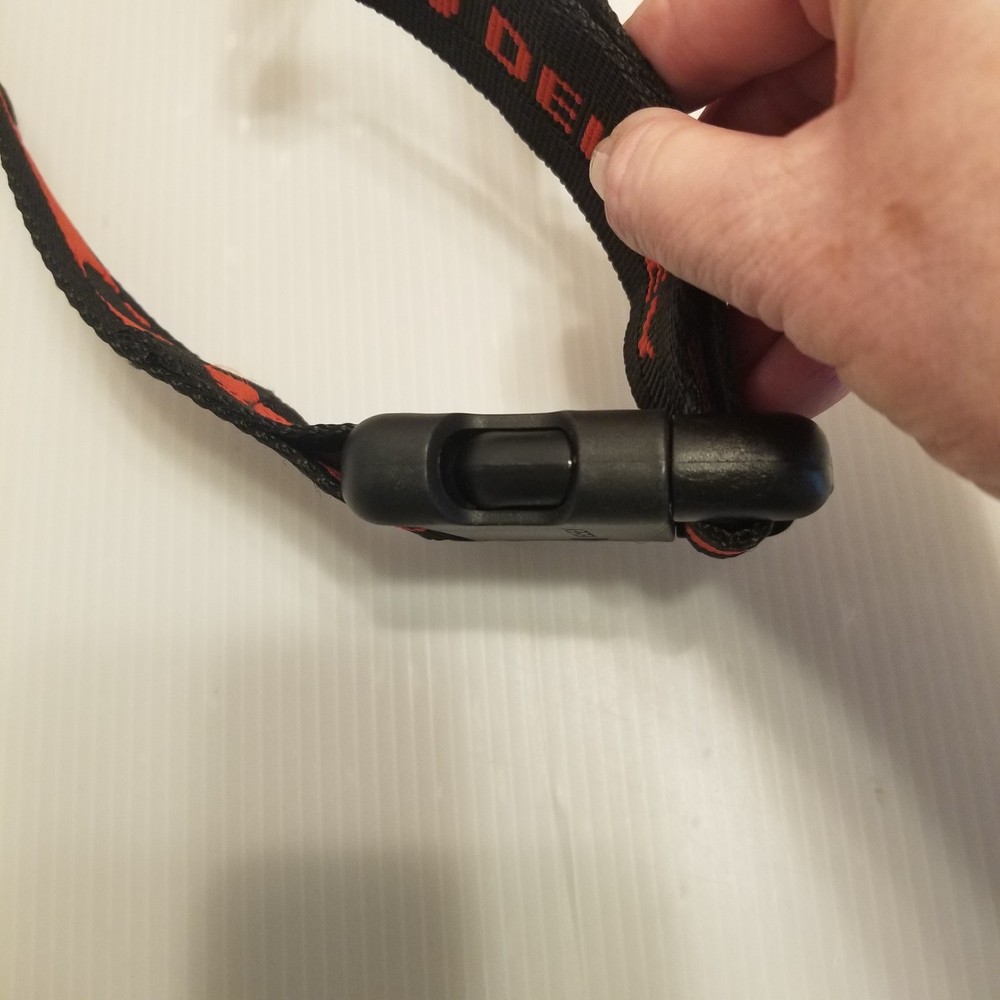 Delsey Luggage Strap Replacement Canvas Weaved Black Red Logo Adjustable