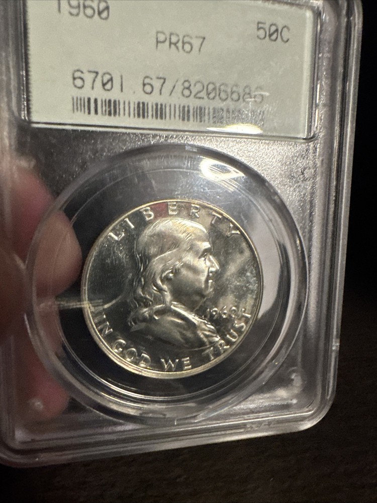 1960 50C Proof Franklin Half Dollar PCGS PR 67 OGH