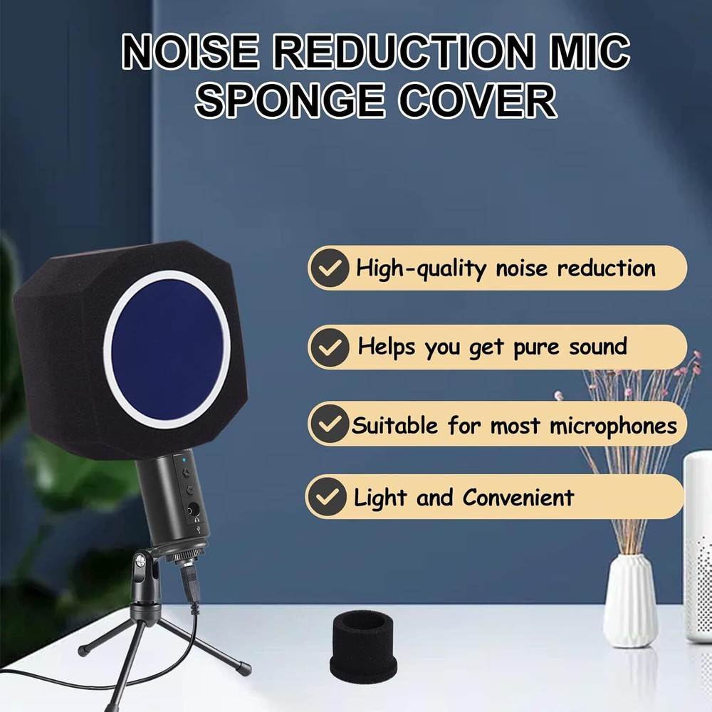 Isolation Ball, Microphone Pop Filter Isolation Ball, Wind Shield Acoustic Fi...