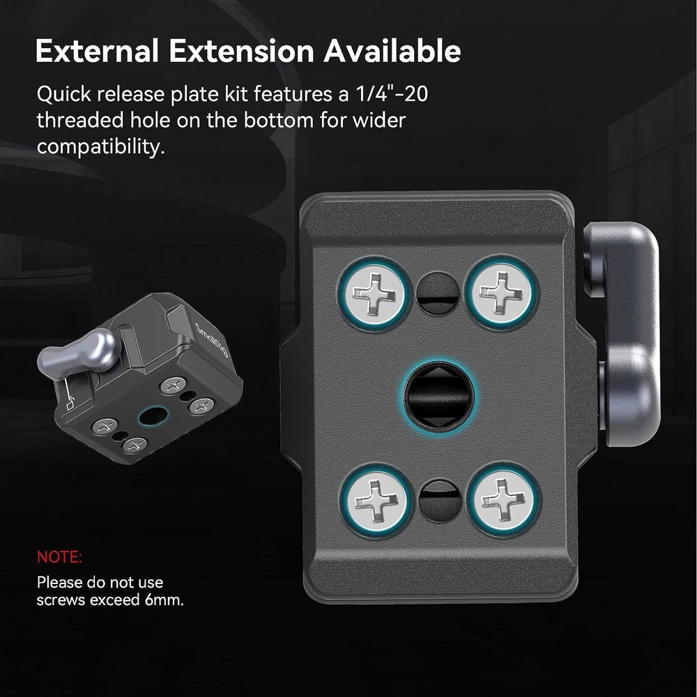 SmallRig Quick Release Plate Drop-in HawkLock Mini Quick Release Camera Mount