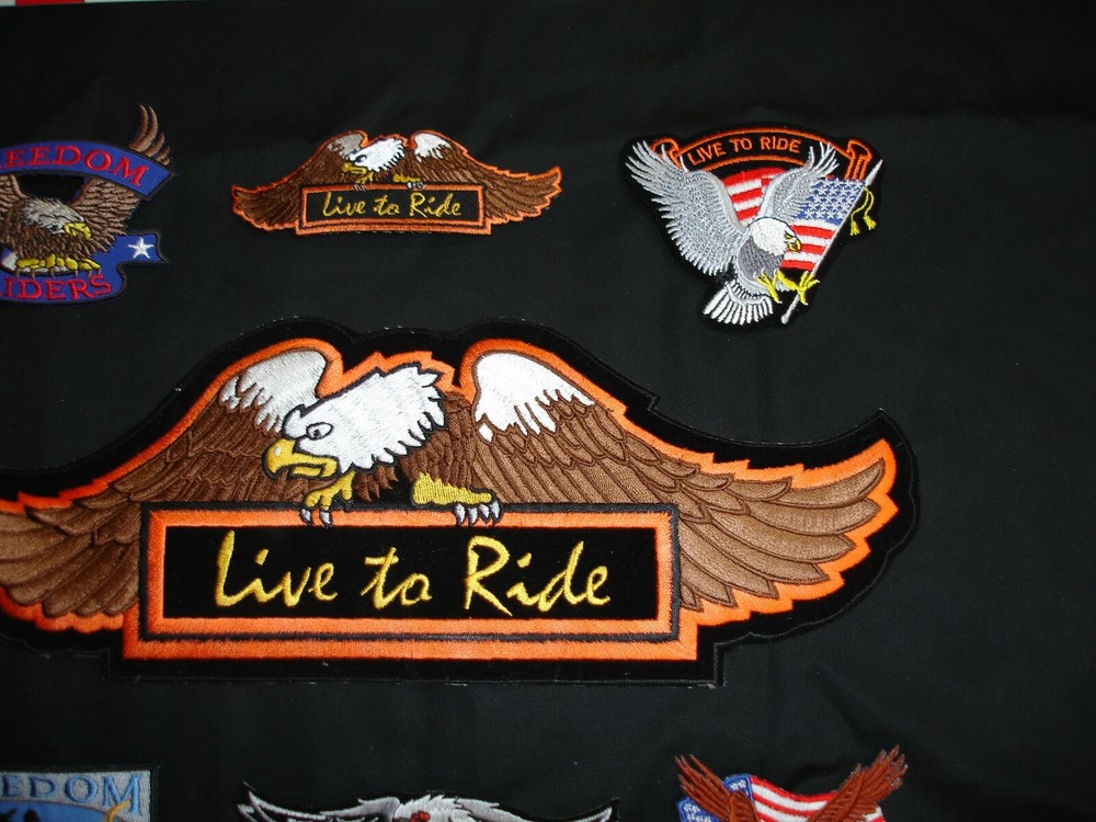 Motorcycle patch set collection