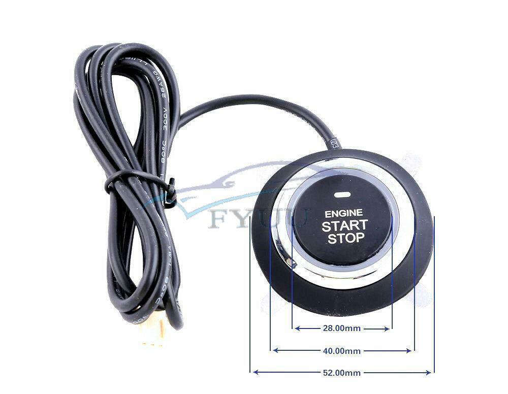D7 One Key Remote Start Ignition Engine Starter Push Button Alarm Safety System
