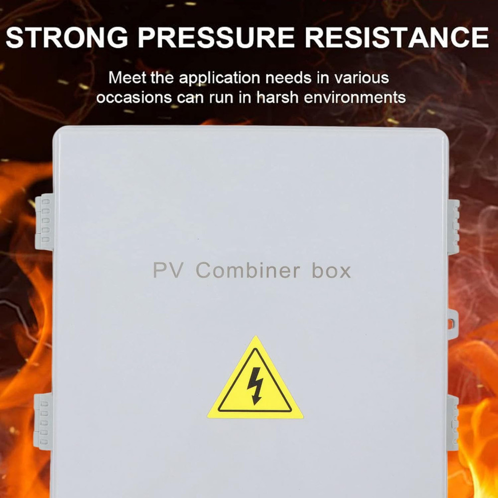8 String Waterproof Solar Combiner Box with 80A Breaker for PV Systems